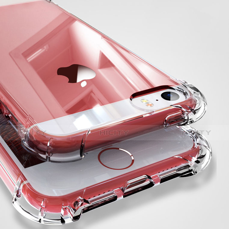 Carcasa Silicona Ultrafina Transparente H04 para Apple iPhone 5 Claro