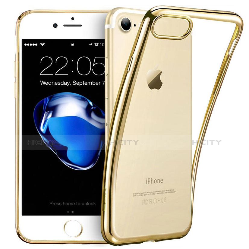 Carcasa Silicona Ultrafina Transparente H07 para Apple iPhone 7 Claro