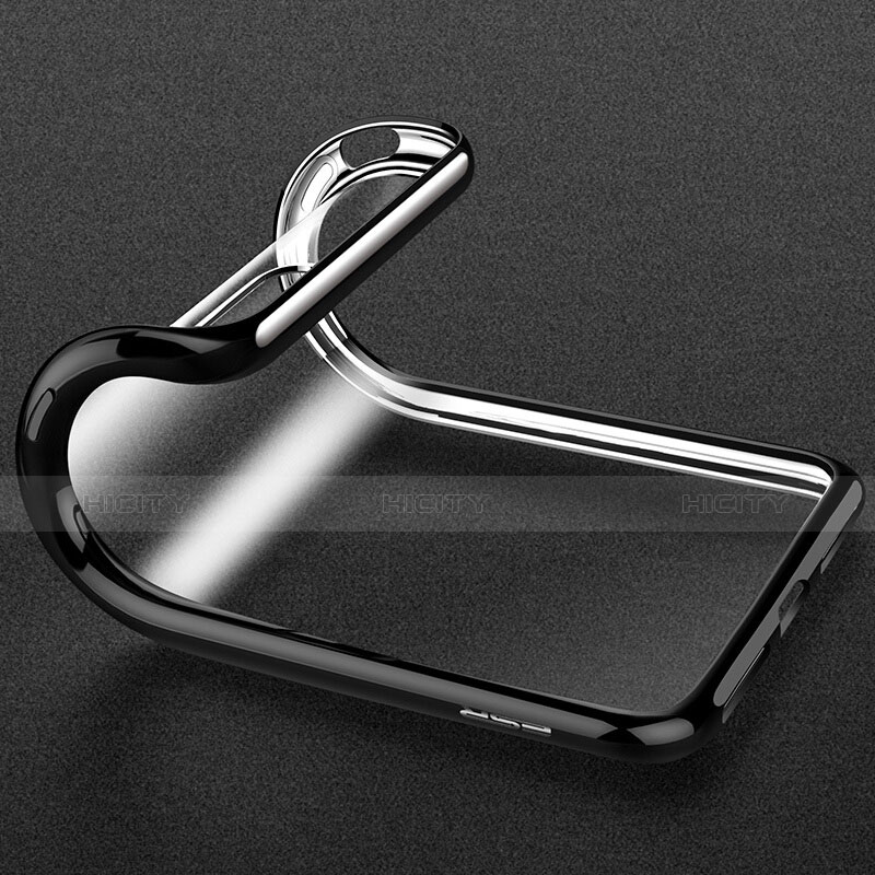 Carcasa Silicona Ultrafina Transparente H07 para Apple iPhone 8 Negro