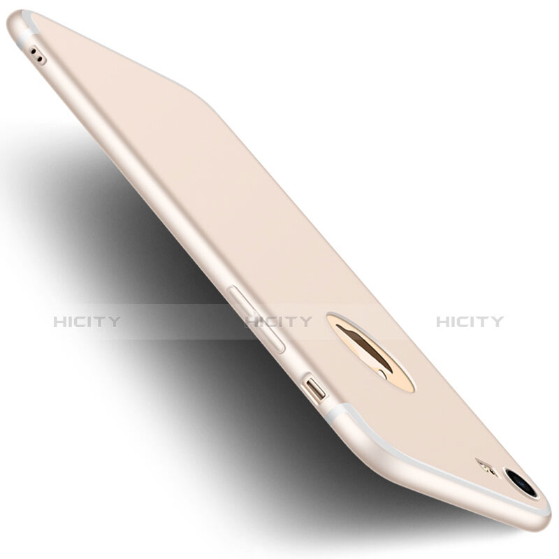 Carcasa Silicona Ultrafina Transparente H08 para Apple iPhone 7 Blanco