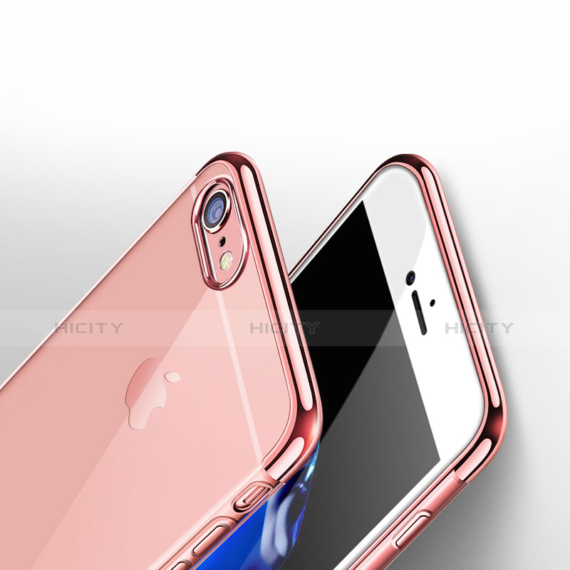 Carcasa Silicona Ultrafina Transparente H09 para Apple iPhone 6 Plus Rosa