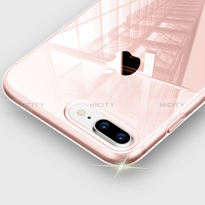 Carcasa Silicona Ultrafina Transparente H20 para Apple iPhone 8 Plus Rosa