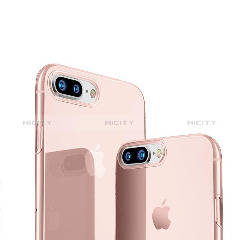 Carcasa Silicona Ultrafina Transparente H20 para Apple iPhone 8 Plus Rosa