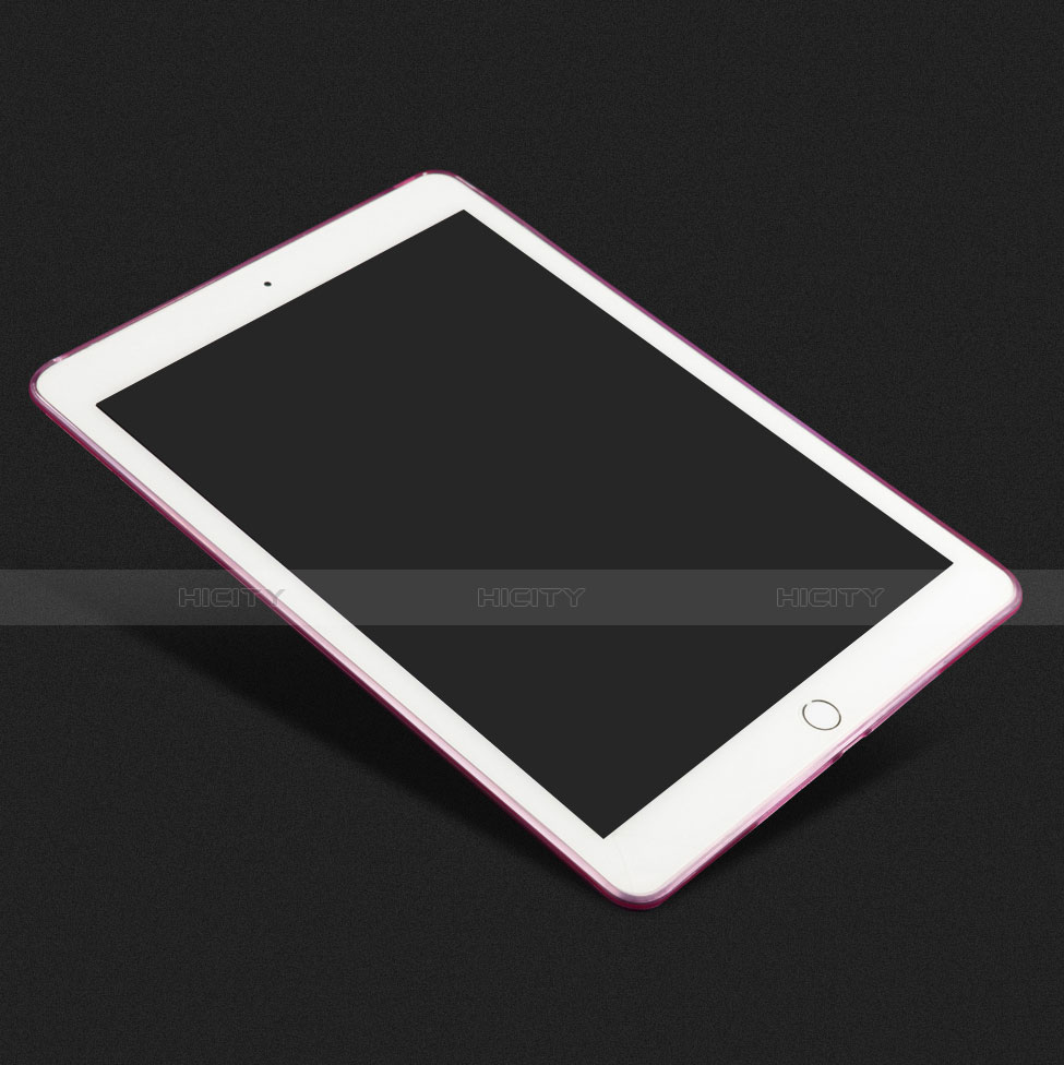 Carcasa Silicona Ultrafina Transparente para Apple iPad Air 2 Rosa