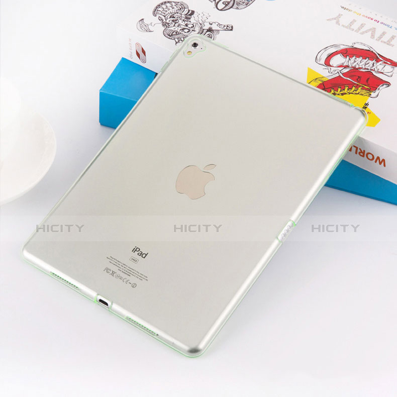 Carcasa Silicona Ultrafina Transparente para Apple iPad Pro 9.7 Verde