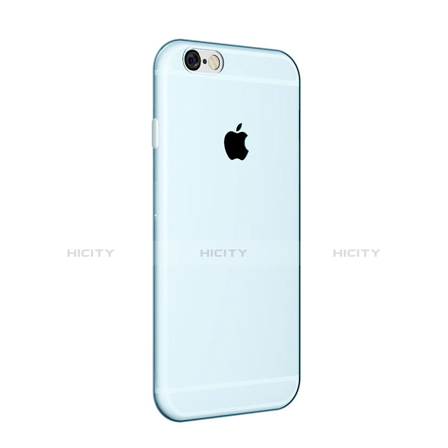 Carcasa Silicona Ultrafina Transparente para Apple iPhone 6S Azul