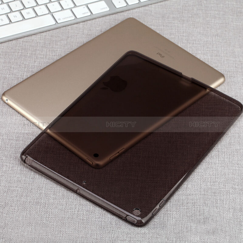 Carcasa Silicona Ultrafina Transparente para Apple New iPad 9.7 (2018) Gris