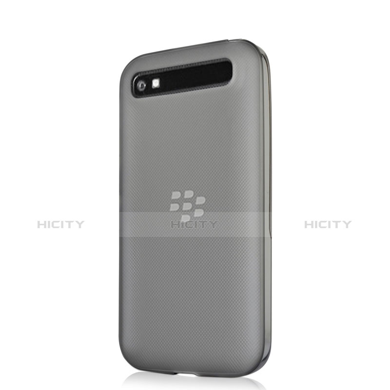 Carcasa Silicona Ultrafina Transparente para Blackberry Classic Q20 Gris