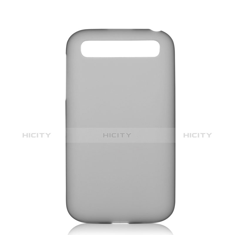 Carcasa Silicona Ultrafina Transparente para Blackberry Classic Q20 Gris