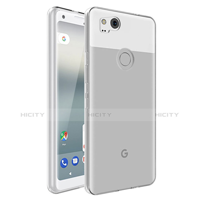 Carcasa Silicona Ultrafina Transparente para Google Pixel 2 Claro