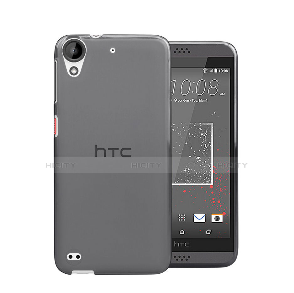Carcasa Silicona Ultrafina Transparente para HTC Desire 530 Gris