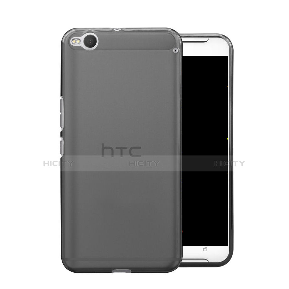 Carcasa Silicona Ultrafina Transparente para HTC One X9 Gris