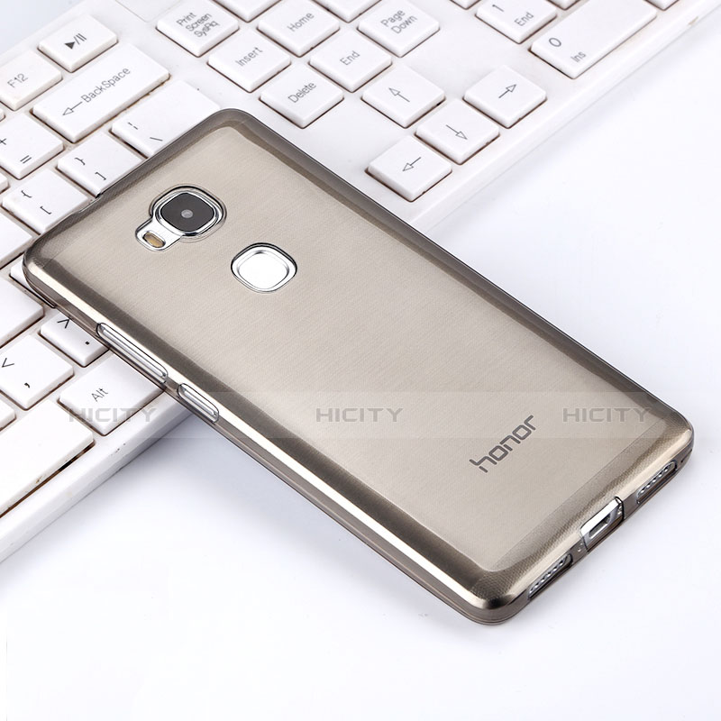 Carcasa Silicona Ultrafina Transparente para Huawei GR5 Gris