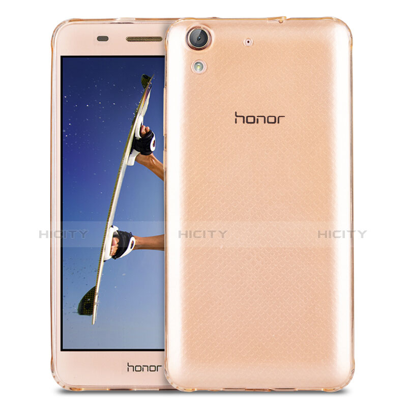 Carcasa Silicona Ultrafina Transparente para Huawei Honor 5A Oro