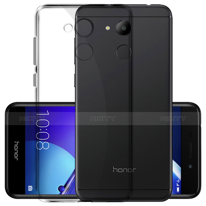 Carcasa Silicona Ultrafina Transparente para Huawei Honor 6C Pro Gris