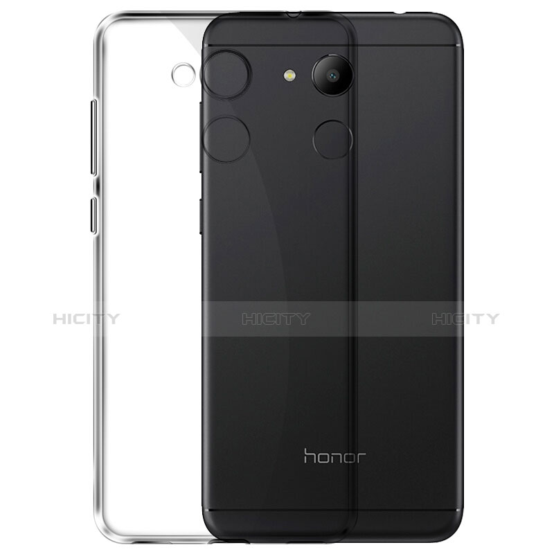 Carcasa Silicona Ultrafina Transparente para Huawei Honor 6C Pro Gris