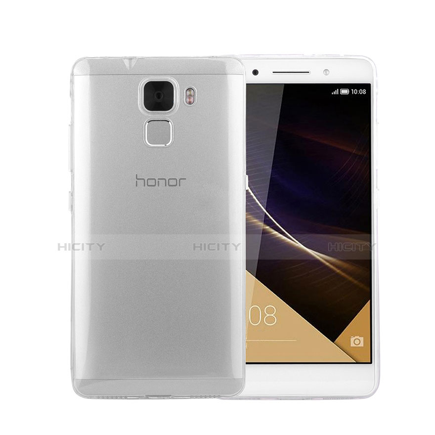 Carcasa Silicona Ultrafina Transparente para Huawei Honor 7 Dual SIM Claro
