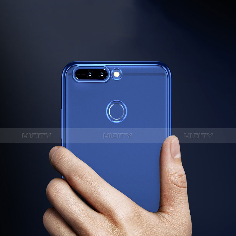 Carcasa Silicona Ultrafina Transparente para Huawei Honor 8 Pro Azul