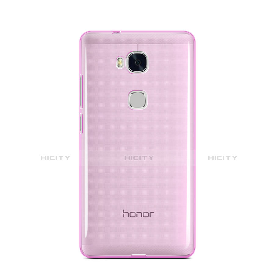Carcasa Silicona Ultrafina Transparente para Huawei Honor Play 5X Rosa