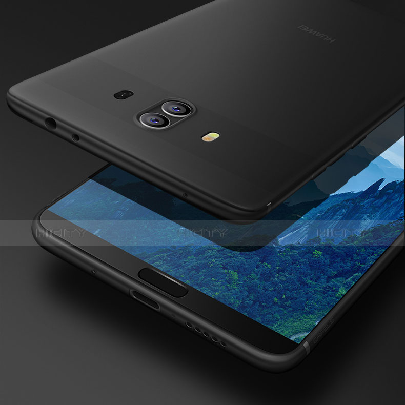 Carcasa Silicona Ultrafina Transparente para Huawei Mate 10 Negro