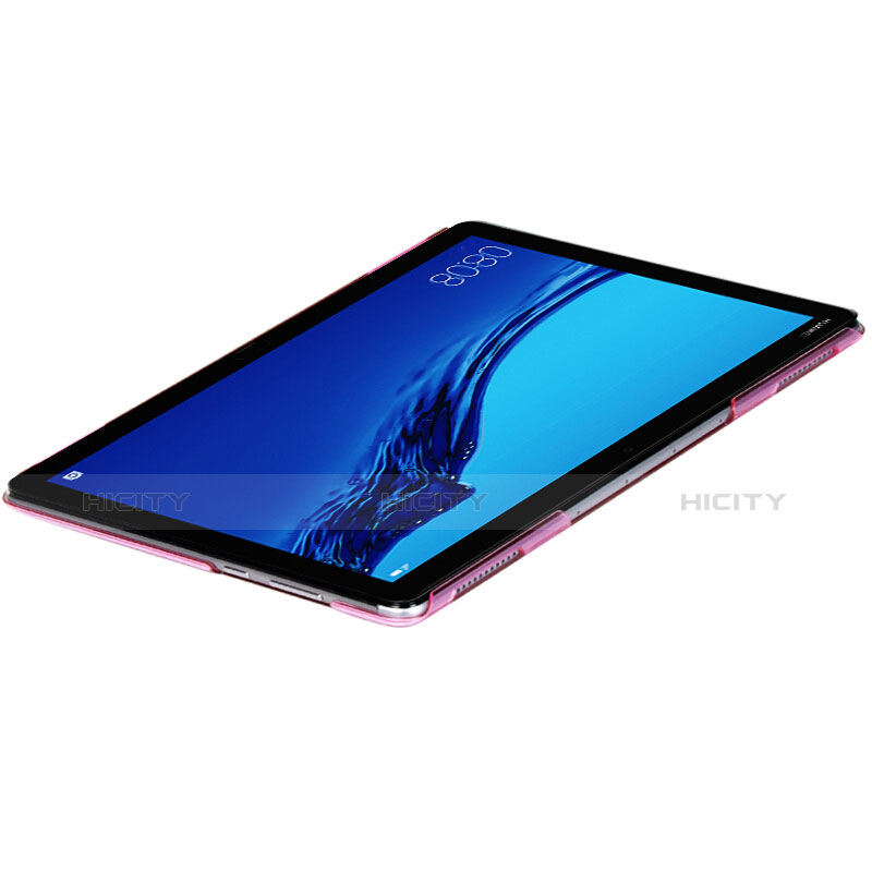 Carcasa Silicona Ultrafina Transparente para Huawei MediaPad C5 10 10.1 BZT-W09 AL00 Rosa