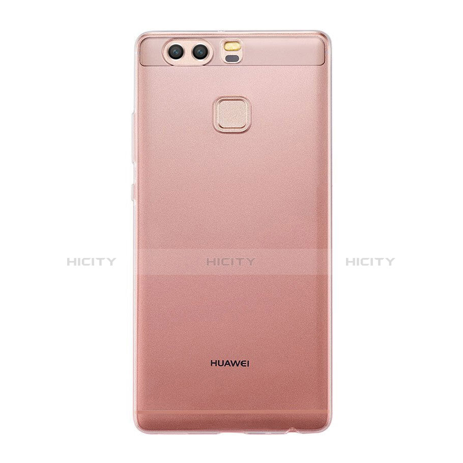 Carcasa Silicona Ultrafina Transparente para Huawei P9 Plus Oro Rosa