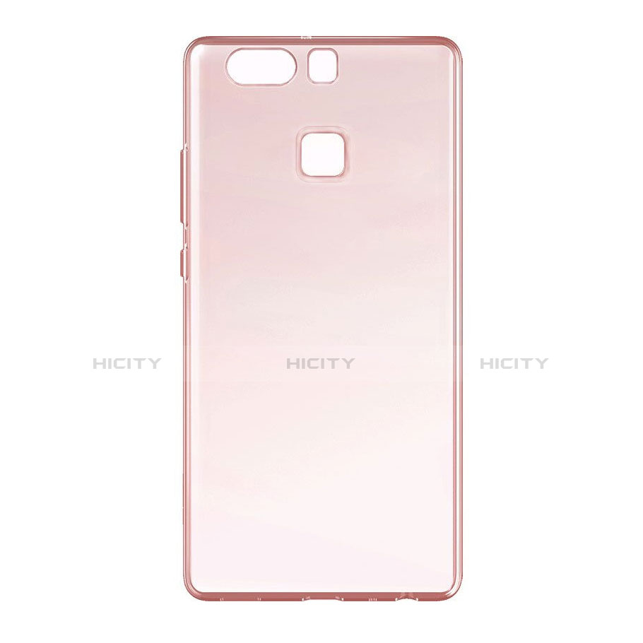 Carcasa Silicona Ultrafina Transparente para Huawei P9 Plus Oro Rosa