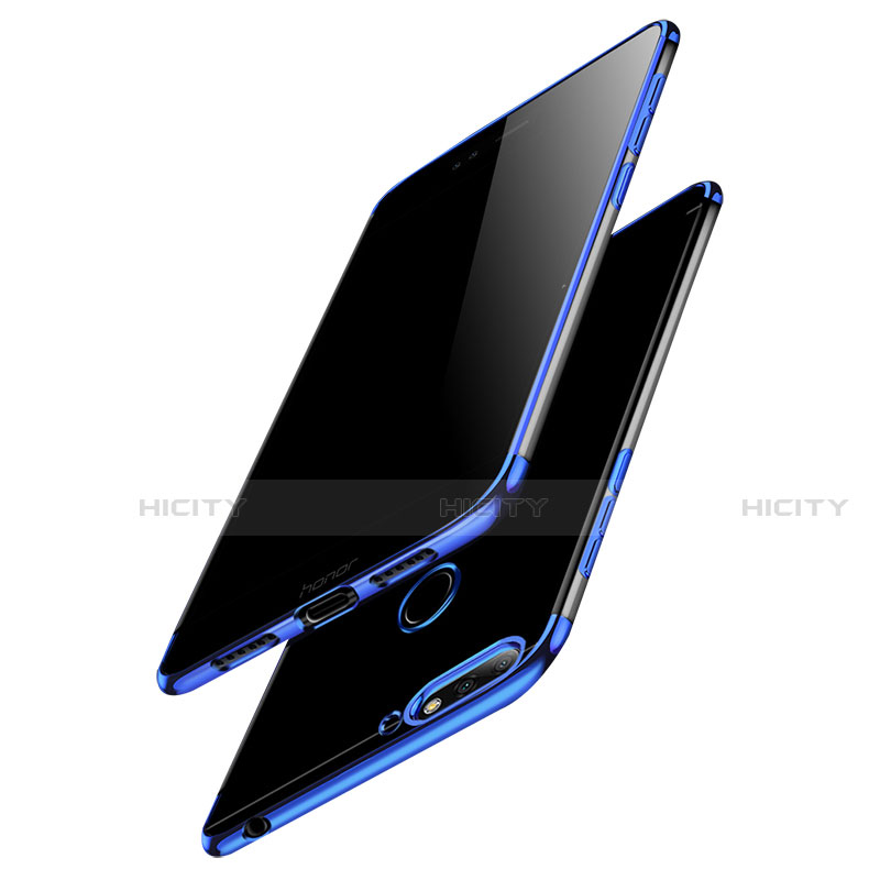 Carcasa Silicona Ultrafina Transparente para Huawei Y6 (2018) Azul