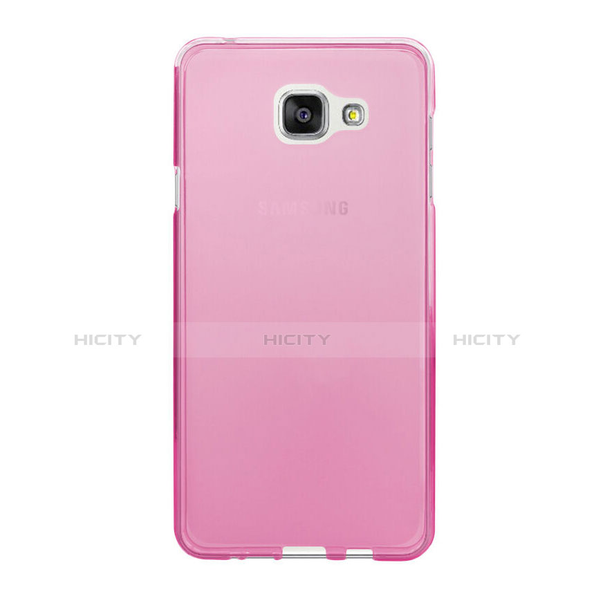 Carcasa Silicona Ultrafina Transparente para Samsung Galaxy A5 (2016) SM-A510F Rosa