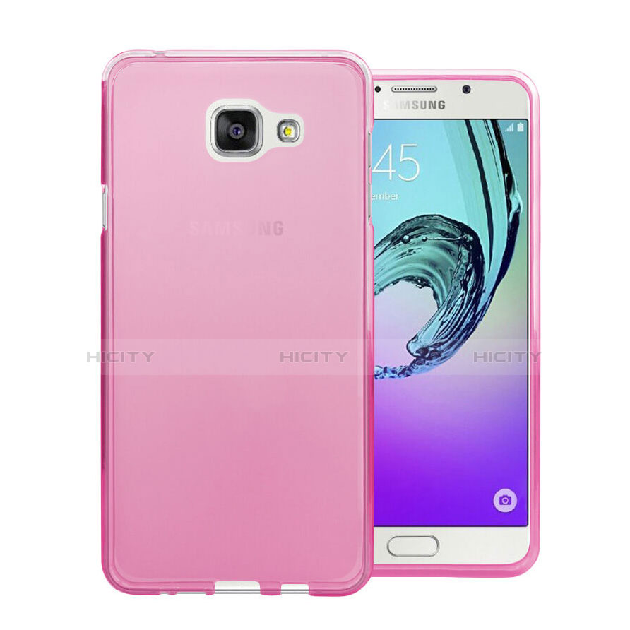 Carcasa Silicona Ultrafina Transparente para Samsung Galaxy A7 (2016) A7100 Rosa