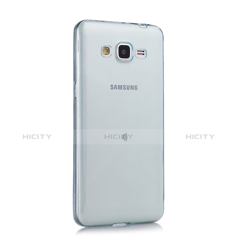 Carcasa Silicona Ultrafina Transparente para Samsung Galaxy Grand Prime 4G G531F Duos TV Azul