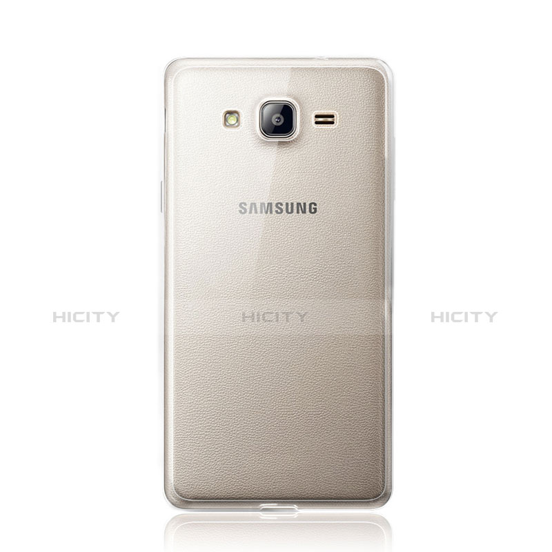 Carcasa Silicona Ultrafina Transparente para Samsung Galaxy On5 Pro Gris