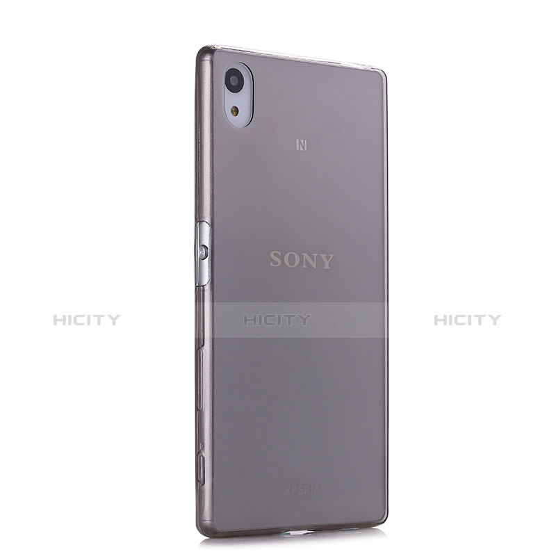 Carcasa Silicona Ultrafina Transparente para Sony Xperia Z5 Gris