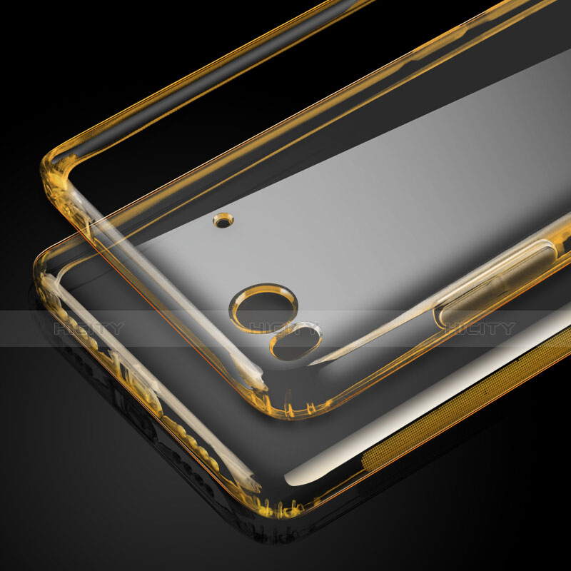 Carcasa Silicona Ultrafina Transparente para Xiaomi Mi 5S Oro