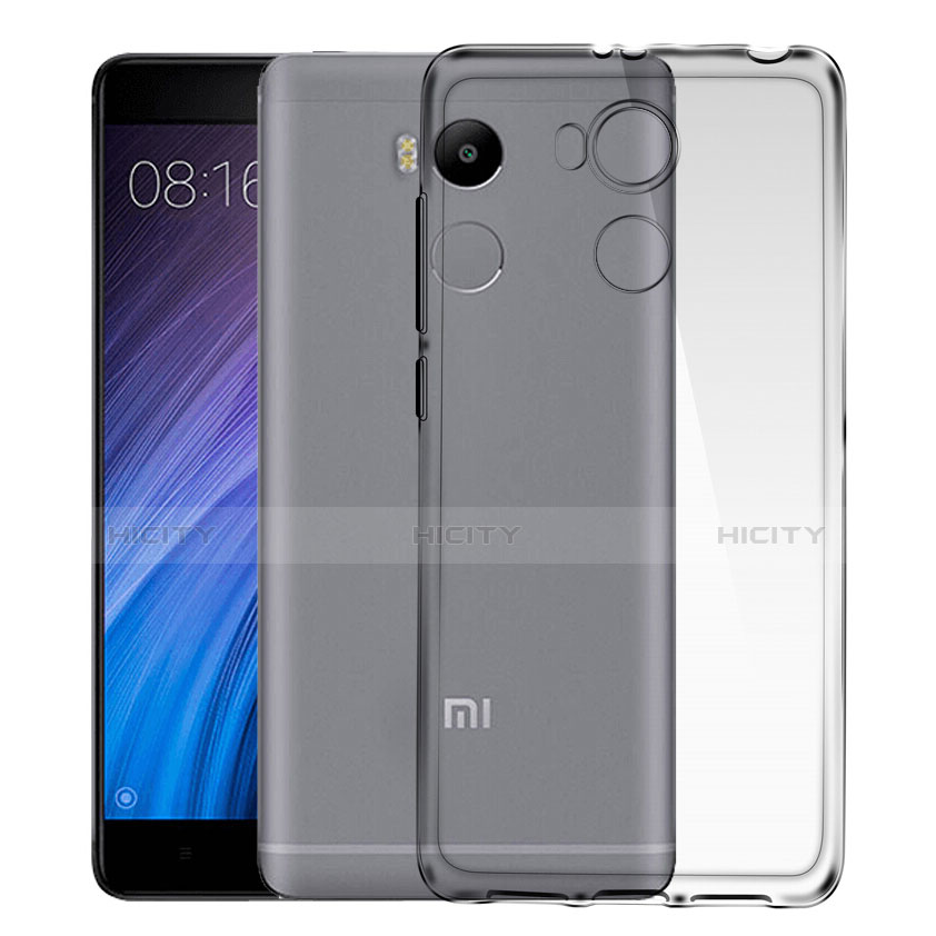 Carcasa Silicona Ultrafina Transparente para Xiaomi Redmi 4 Prime High Edition Gris