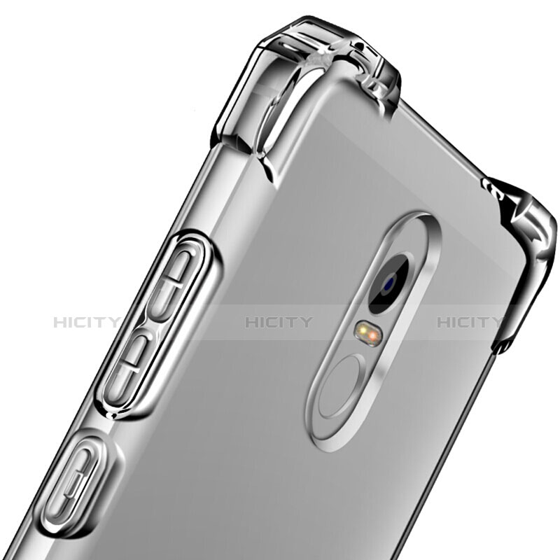 Carcasa Silicona Ultrafina Transparente para Xiaomi Redmi Note 4X Gris