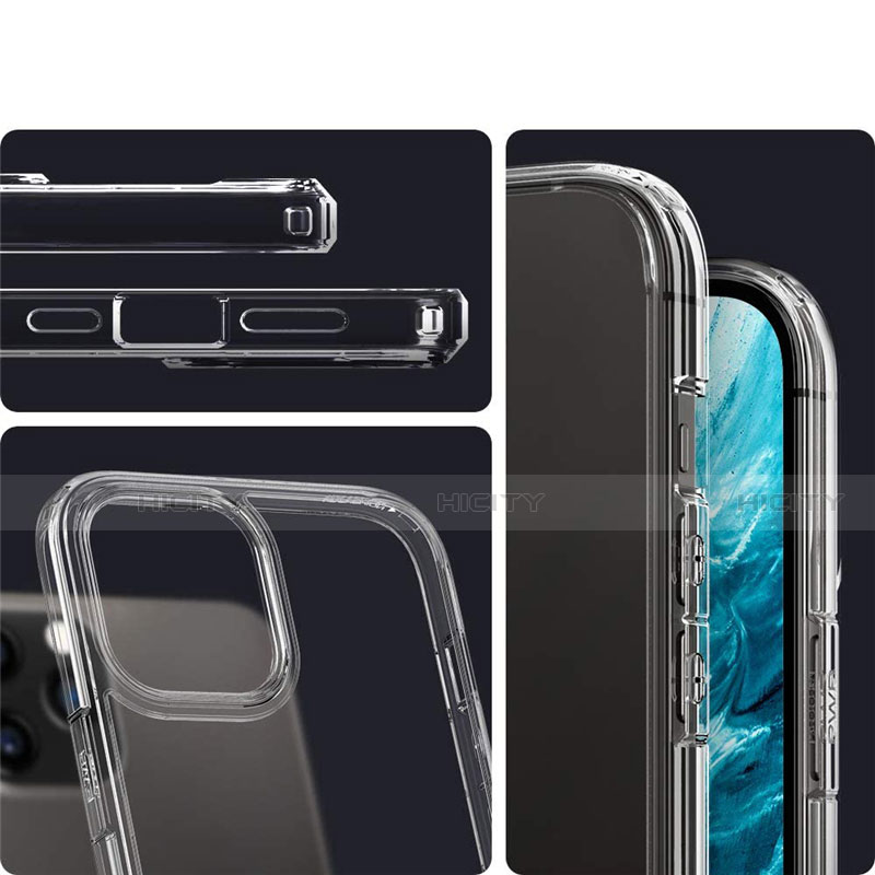 Carcasa Silicona Ultrafina Transparente T02 para Apple iPhone 12 Claro