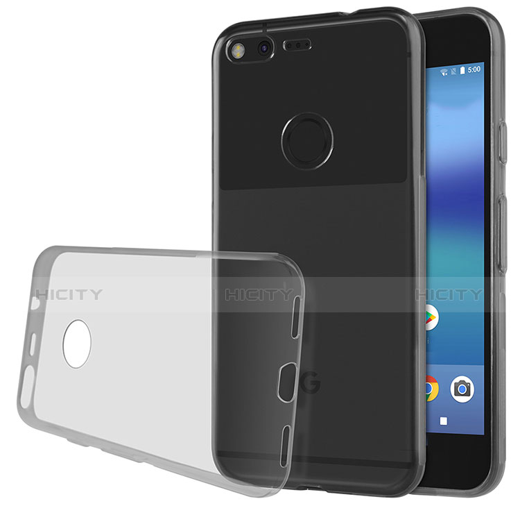 Carcasa Silicona Ultrafina Transparente T02 para Google Pixel Gris