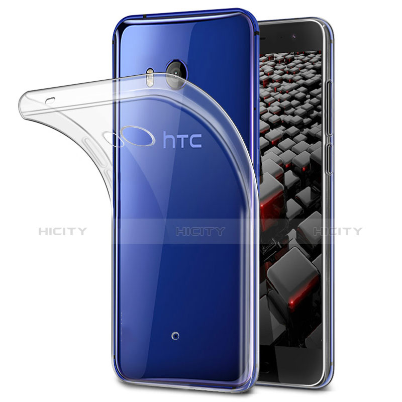 Carcasa Silicona Ultrafina Transparente T02 para HTC U11 Claro