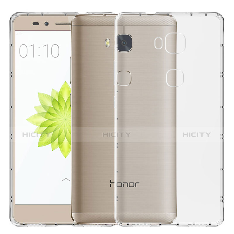 Carcasa Silicona Ultrafina Transparente T02 para Huawei GR5 Claro