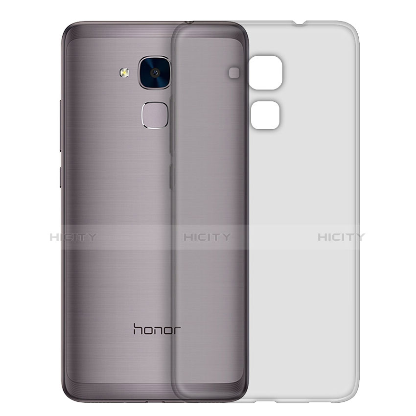 Carcasa Silicona Ultrafina Transparente T02 para Huawei GR5 Mini Gris