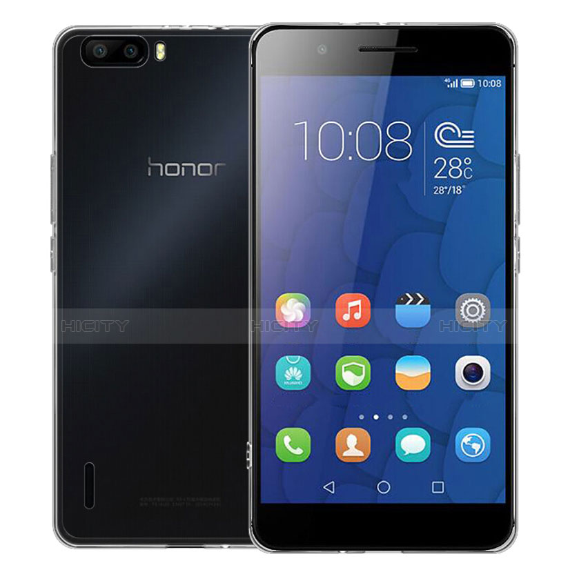 Carcasa Silicona Ultrafina Transparente T02 para Huawei Honor 6 Plus Claro