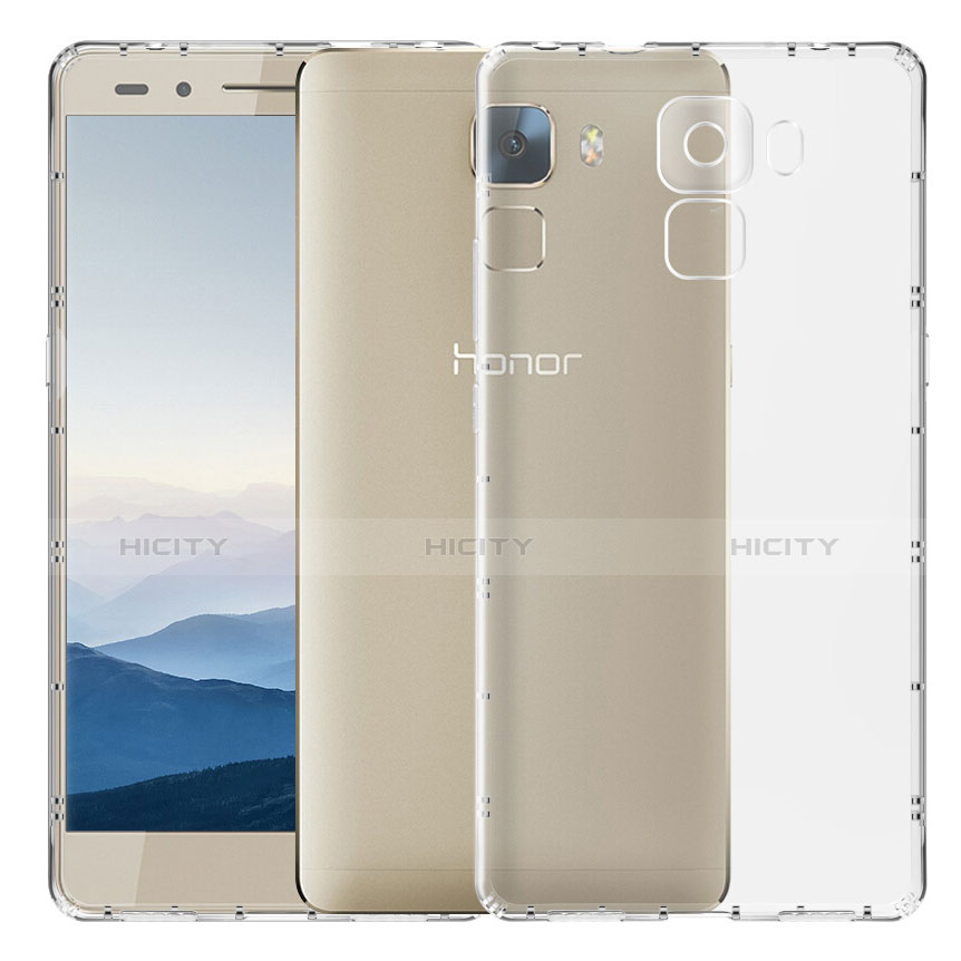 Carcasa Silicona Ultrafina Transparente T02 para Huawei Honor 7 Dual SIM Claro