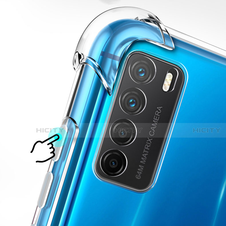 Carcasa Silicona Ultrafina Transparente T02 para Huawei Honor Play4 5G Claro