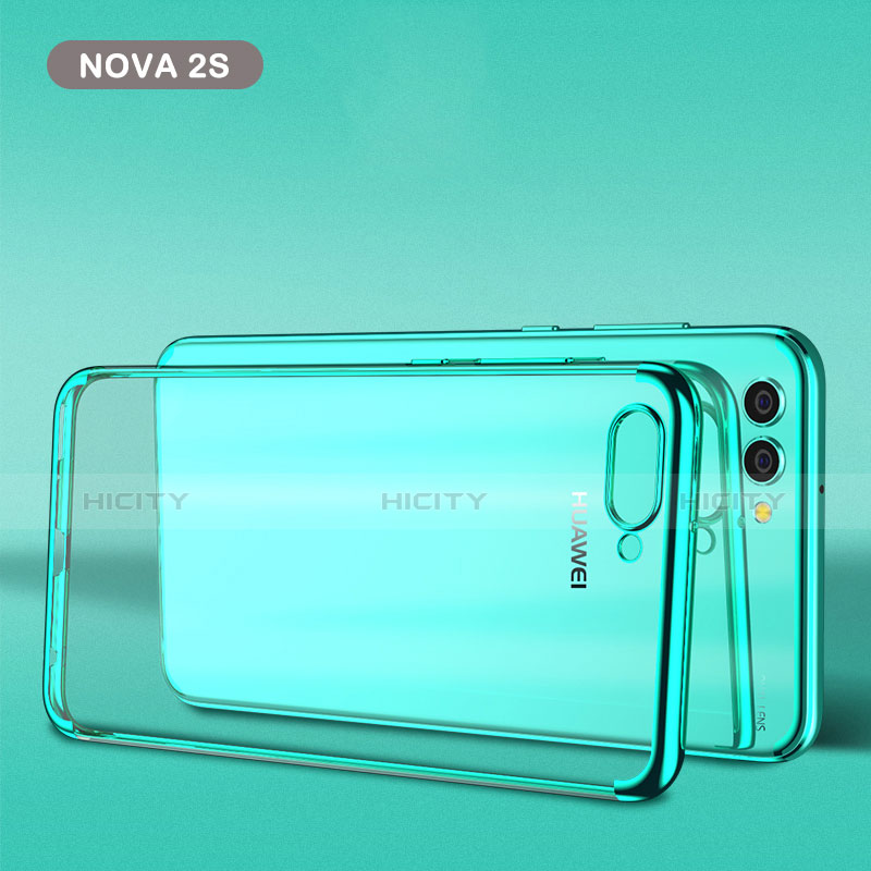 Carcasa Silicona Ultrafina Transparente T02 para Huawei Nova 2S Azul