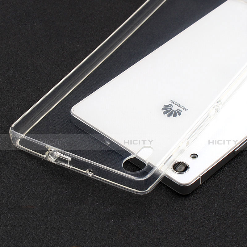 Carcasa Silicona Ultrafina Transparente T02 para Huawei P7 Dual SIM Claro