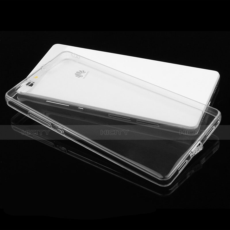 Carcasa Silicona Ultrafina Transparente T02 para Huawei P8 Lite Claro