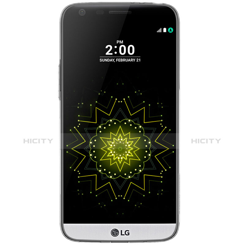 Carcasa Silicona Ultrafina Transparente T02 para LG G5 Gris