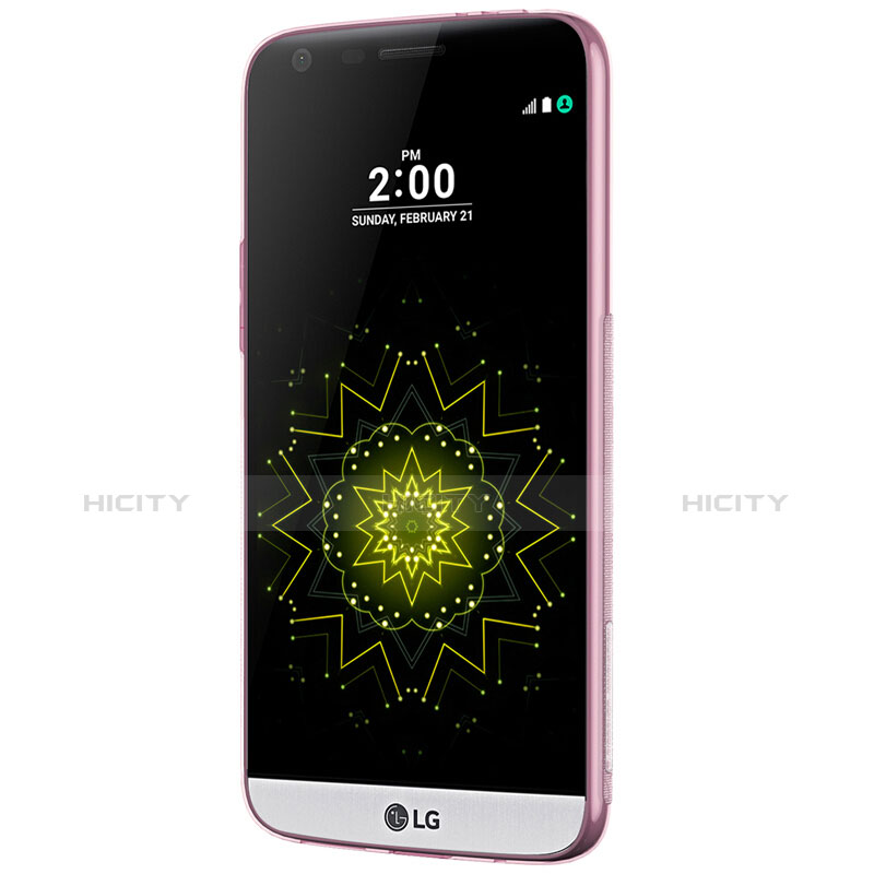 Carcasa Silicona Ultrafina Transparente T02 para LG G5 Rosa