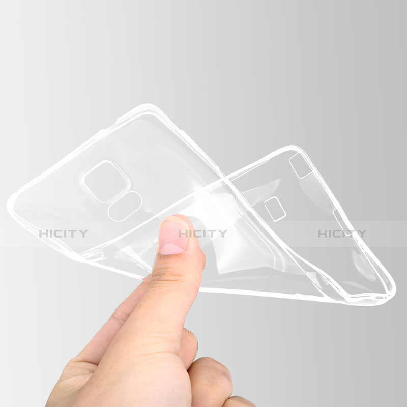 Carcasa Silicona Ultrafina Transparente T02 para Samsung Galaxy Note 4 Duos N9100 Dual SIM Claro